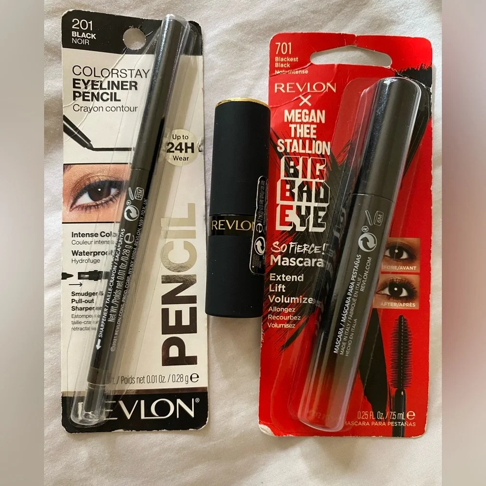 Revlon Bundle ColorStay Eyeliner Lipstick and So Fierce Mascara Set